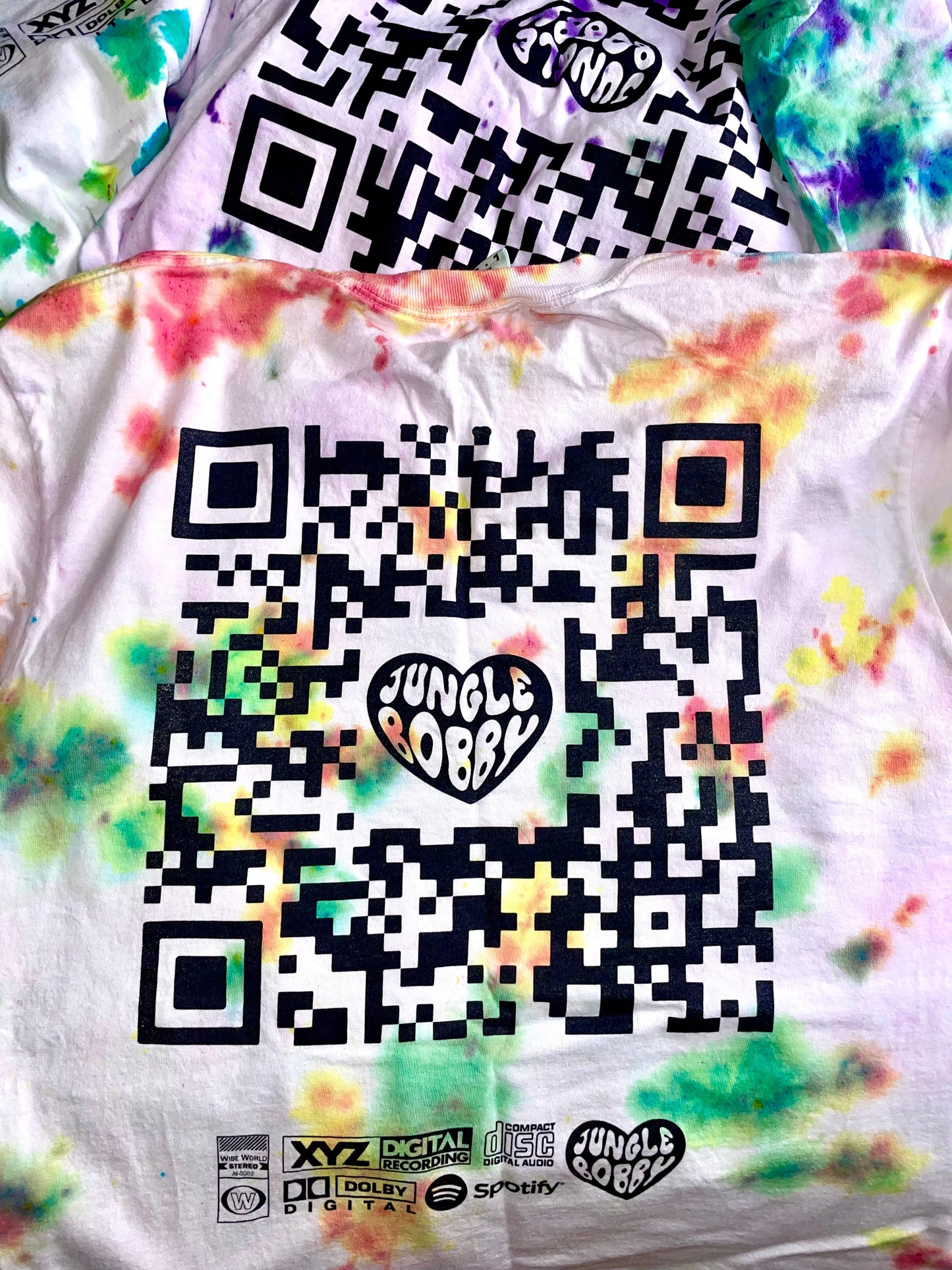 A SPECIAL HAND TIE-DYED wibe world "IM LOVIN IT" shirt