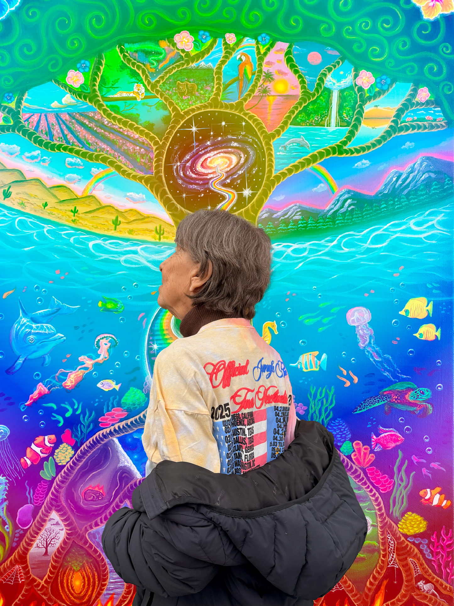 Oma's PEACE TEE (tie dye)